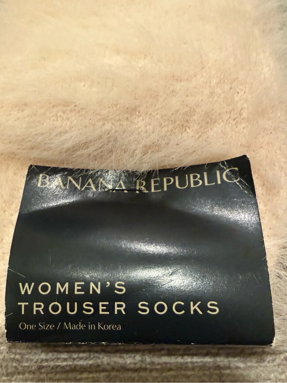 Banana Republic Plush Fuzzy Trouser Socks - Pale Pink